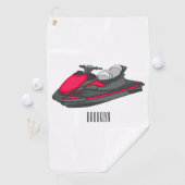 Serviette De Golf Illustration Jet ski (En situation)