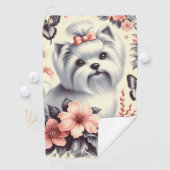 Serviette De Golf Illustration maltaise vintage (En situation)