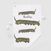 Serviette De Golf Illustration Monarch caterpillar (En situation)