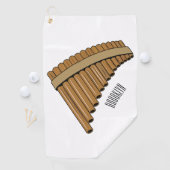 Serviette De Golf Illustration Pan flûte / panpipes (En situation)