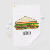 Serviette De Golf Illustration Sandwich (En situation)