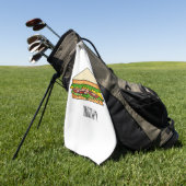 Serviette De Golf Illustration Sandwich (Vert)