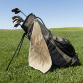 Serviette De Golf Illustration vintage de Bluetit (Vert)