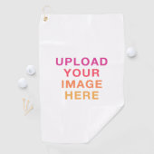 Serviette De Golf Image pleine taille blanche (En situation)