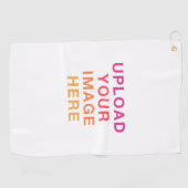 Serviette De Golf Image pleine taille blanche (Horizontal)