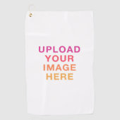 Serviette De Golf Image pleine taille blanche (Devant)