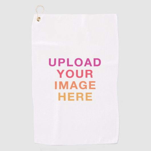 Serviette De Golf Image pleine taille blanche (Devant)