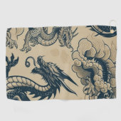 Serviette De Golf Imaginaire Dragons antiques (Horizontal)