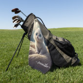 Serviette De Golf Imaginaire mignon bébé Kitty Chat Lover personnali (Vert)