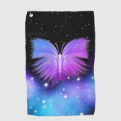 Serviette De Golf Imaginaire spatial Papillon cosmique (Devant)