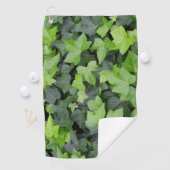 Serviette De Golf Impression botanique verte Ivy (En situation)