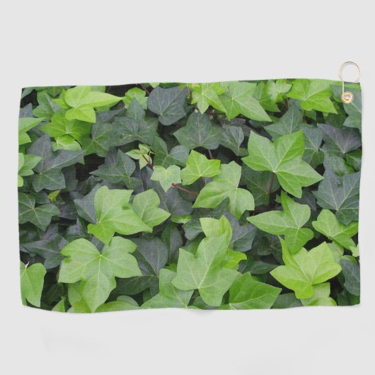 Serviette De Golf Impression botanique verte Ivy (Horizontal)