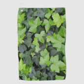 Serviette De Golf Impression botanique verte Ivy (Devant)