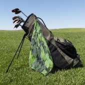 Serviette De Golf Impression botanique verte Ivy (Vert)
