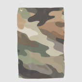Serviette De Golf Impression camouflage accrocheuse de style (Devant)