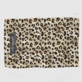 Serviette De Golf Impression d'animal léopard avec fausse feuille no (Horizontal)