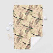Serviette De Golf Impression de libellules vintages (En situation)