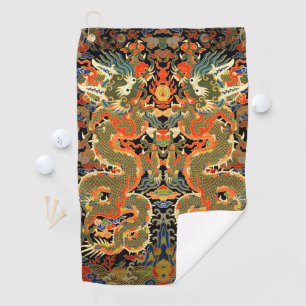 Serviette De Golf Impression de textile de dragon chinois vintage Ar