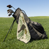 Serviette De Golf Impression d'oiseau Grackle violet d'Audubon Botan (Vert)