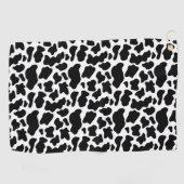 Serviette De Golf Impression vache noir et blanc (Horizontal)