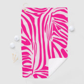 Serviette De Golf Impression zèbre rose (En situation)