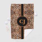 Serviette De Golf Imprimé Léopard Personnalisé de Style (En situation)