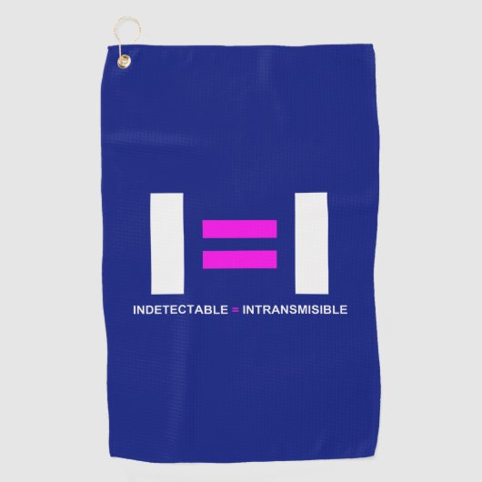 Serviette De Golf Indétectable es igual a Intransmisible VIH (Devant)