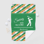 Serviette De Golf INDIA Personnalisé (En situation)