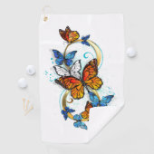 Serviette De Golf Infinity of Monarch Butterflies (En situation)