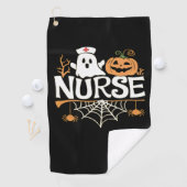 Serviette De Golf Infirmière amusante Halloween Fantôme Design Essen (En situation)