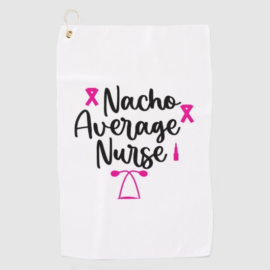 Serviette De Golf Infirmière Art Nacho Infirmière moyenne (Devant)