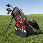 Serviette De Golf Infirmière Cadeau CNA Par Supermom De Nuit (Vert)