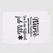 Serviette De Golf Infirmière Cadeau Parce Que Superhero (Horizontal)