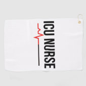 Serviette De Golf Infirmière de l'ICU (Horizontal)