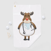 Serviette De Golf Infirmière de rennes Médicale avec stéthoscope (En situation)