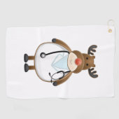 Serviette De Golf Infirmière de rennes Médicale avec stéthoscope (Horizontal)