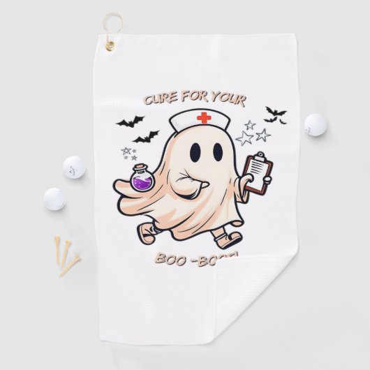 Serviette De Golf Infirmière fantôme avec potion magique - Cure pour (En situation)