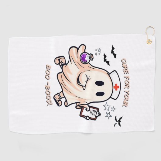 Serviette De Golf Infirmière fantôme avec potion magique - Cure pour (Horizontal)