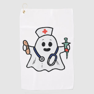 Serviette De Golf Infirmière Ghost Scrub Costume Halloween Pour Infi
