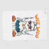Serviette De Golf Infirmière Halloween prêt T-shirt classique (Horizontal)