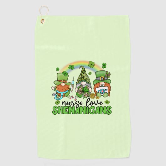 Serviette De Golf Infirmière Love Shenanigans St. Patrick's (Devant)