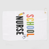 Serviette De Golf Infirmière scolaire (Horizontal)