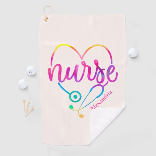 Serviette De Golf Infirmière stéthoscope (En situation)