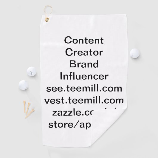 Serviette De Golf influencer (En situation)