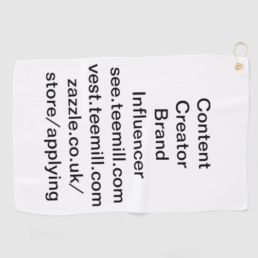 Serviette De Golf influencer (Horizontal)