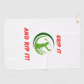 Serviette De Golf Infusion Golf "Grip It And Rip It!" Sac de golf | (Horizontal)