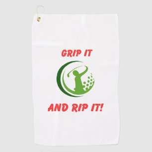 Serviette De Golf Infusion Golf "Grip It And Rip It!" Sac de golf