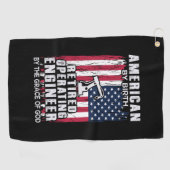 Serviette De Golf Ingénieur américain ingénieur d'exploitation à la  (Horizontal)