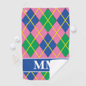 Serviette De Golf Initiale de monogramme prépa (En situation)
