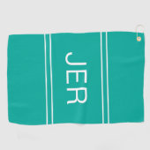 Serviette De Golf Initiales Monogrammes Golfeur de Style Sportives S (Horizontal)